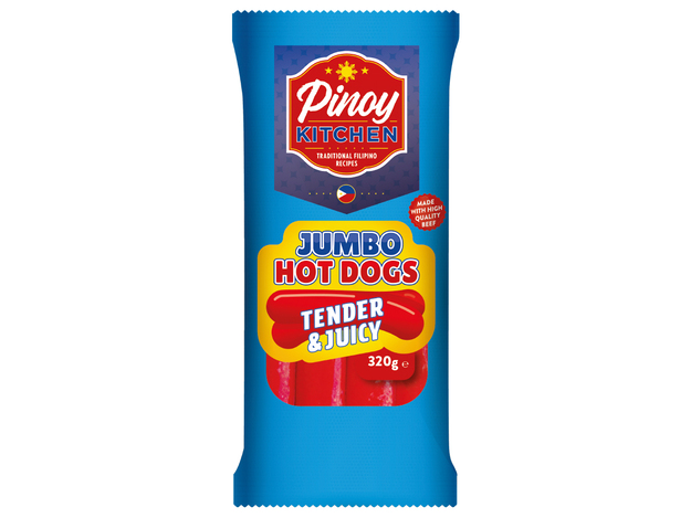 Jumbo Filipino Hotdogs Tender Juicy 320g Pinoy Kitchen